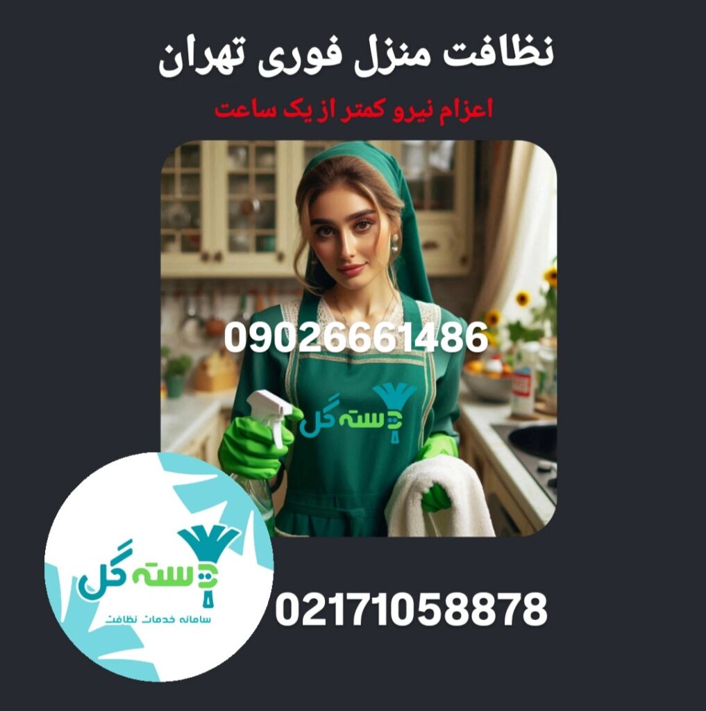 نظافت منزل فوری تهران شرکت نظافتی دسته گل