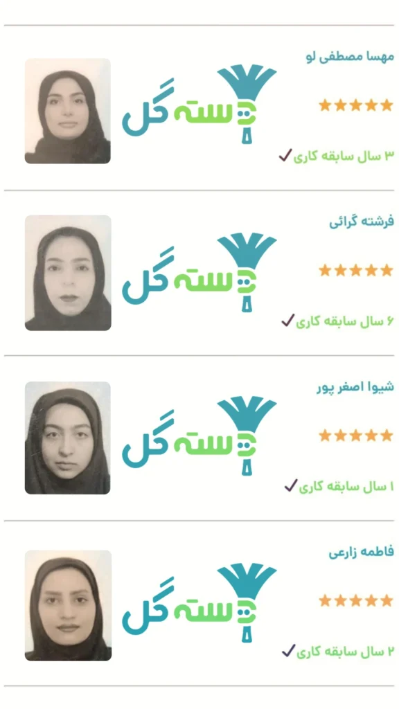 بهترین نظافتچی های خانم نظافت منزل در تهران در شرکت دسته گل